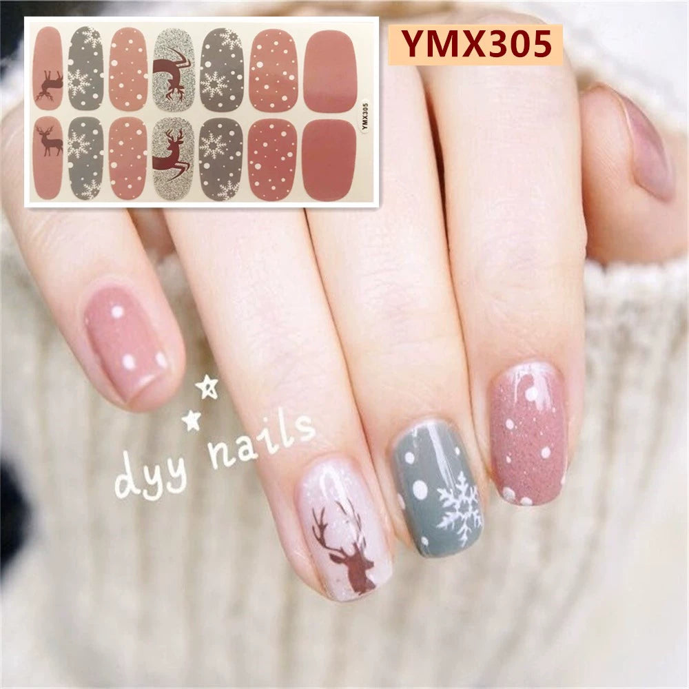 Christmas Fresh Korean Waterproof Manicure Stickers