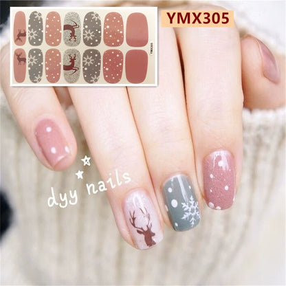 Christmas Fresh Korean Waterproof Manicure Stickers