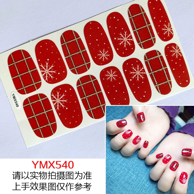 Christmas Fresh Korean Waterproof Manicure Stickers