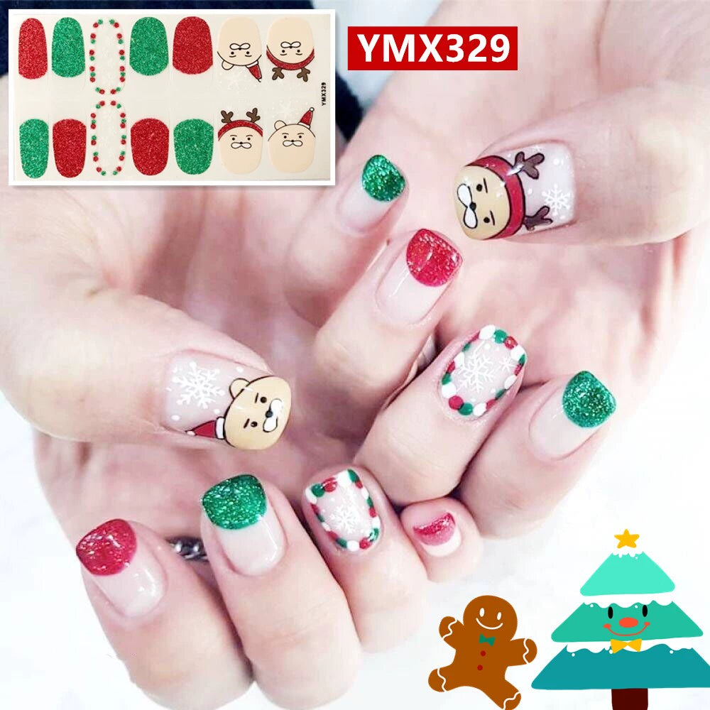 Christmas Fresh Korean Waterproof Manicure Stickers