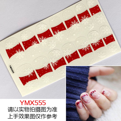 Christmas Fresh Korean Waterproof Manicure Stickers