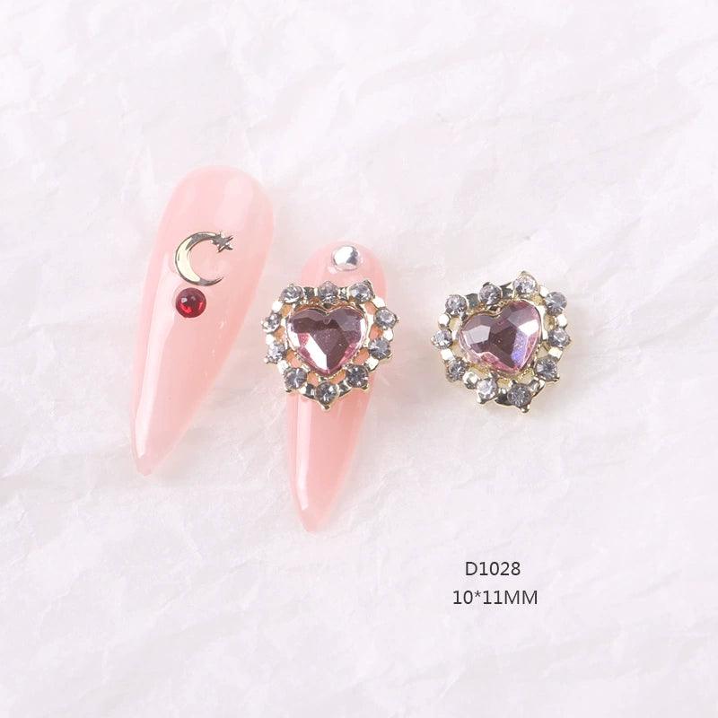 Internet Hot Alloy Decoration Beautiful Girl Heart-Shaped Diomand - HighGloss Shop