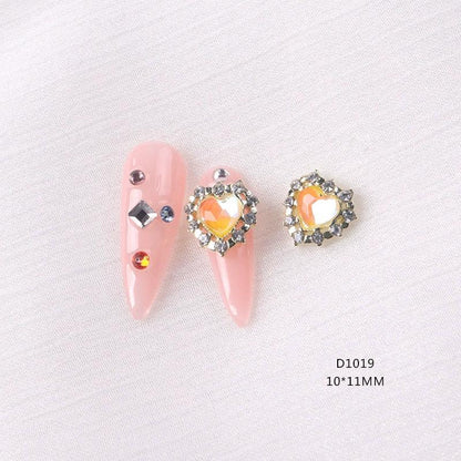 Internet Hot Alloy Decoration Beautiful Girl Heart-Shaped Diomand - HighGloss Shop