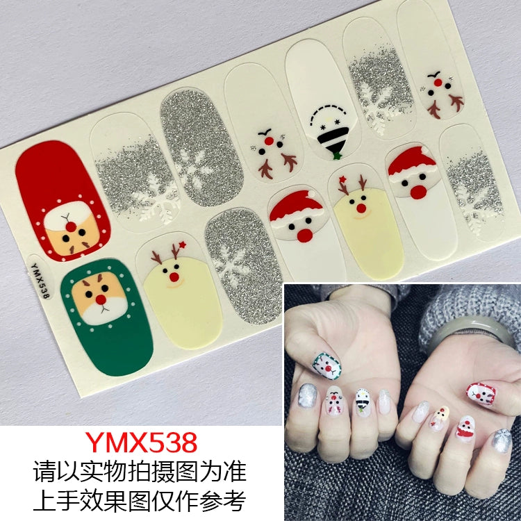 Christmas Fresh Korean Waterproof Manicure Stickers