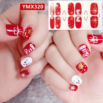 Christmas Fresh Korean Waterproof Manicure Stickers