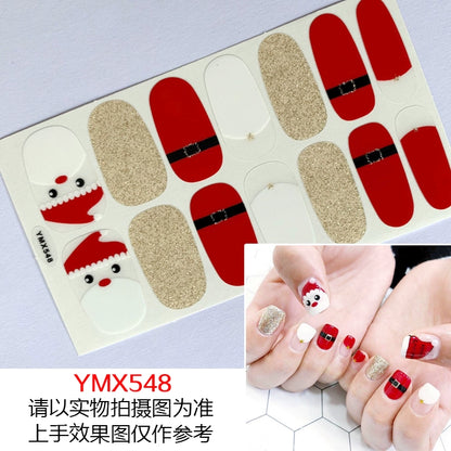 Christmas Fresh Korean Waterproof Manicure Stickers