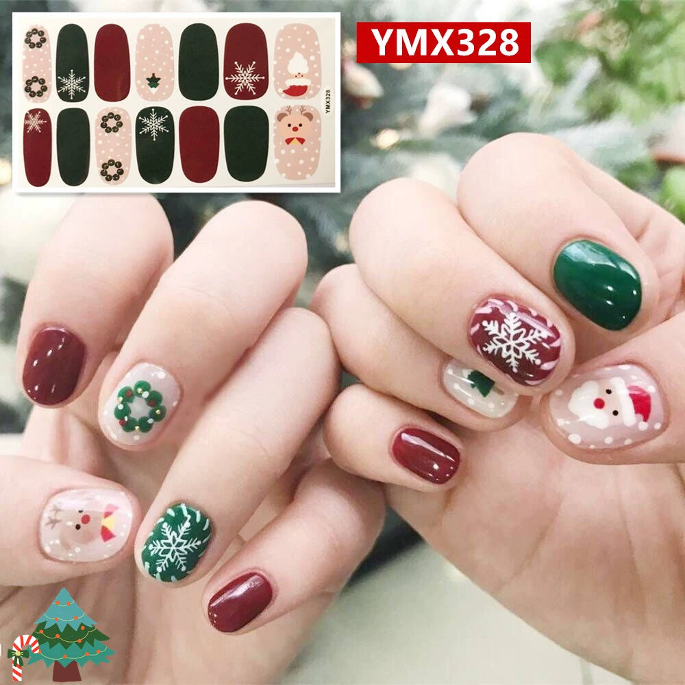 Christmas Fresh Korean Waterproof Manicure Stickers