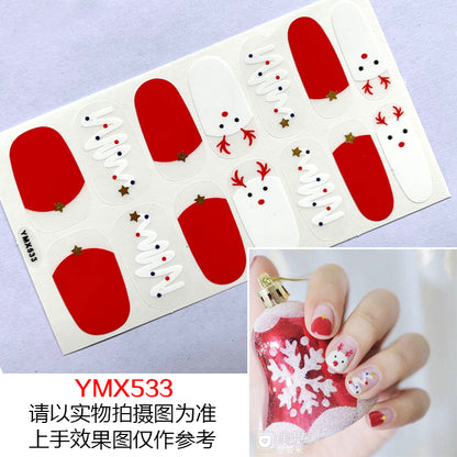 Christmas Fresh Korean Waterproof Manicure Stickers