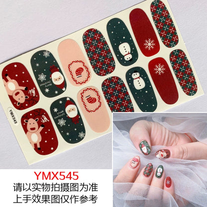 Christmas Fresh Korean Waterproof Manicure Stickers