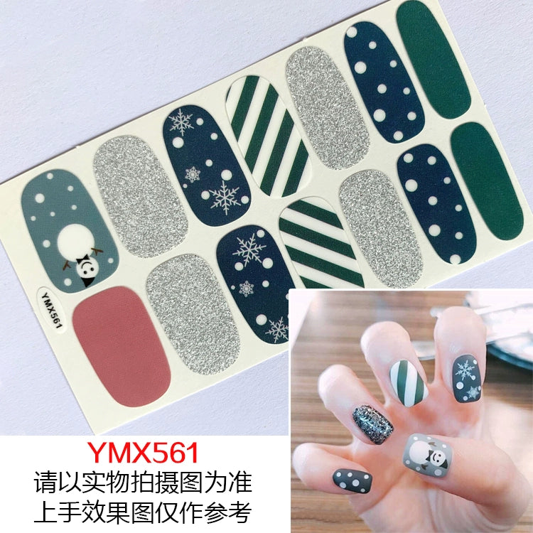 Christmas Fresh Korean Waterproof Manicure Stickers