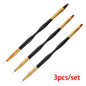 3Pcs Acrylic Nail Brush Set #8/10/14 Professional Acrylic Powder Extension Nail Brushes Nail Art 3D Carving Manicure Salon Tools