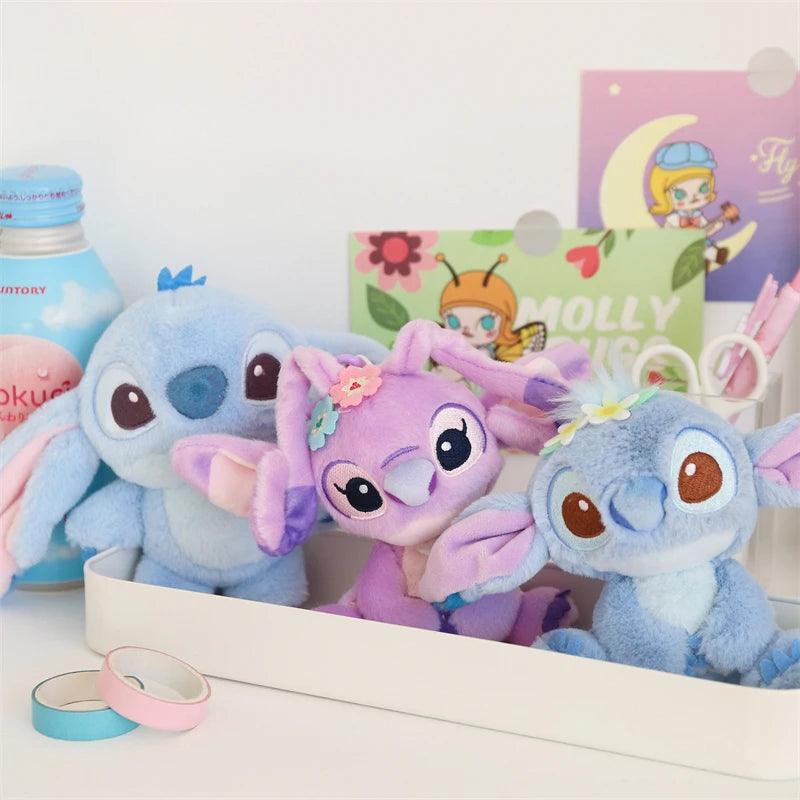 Disney Lilo & Stitch Kawaii Stitch Angel Stuffed Toys  A Couple Of Plush Dolls Plush Backpack Pendant Toy Cartoon&Cute Birthday