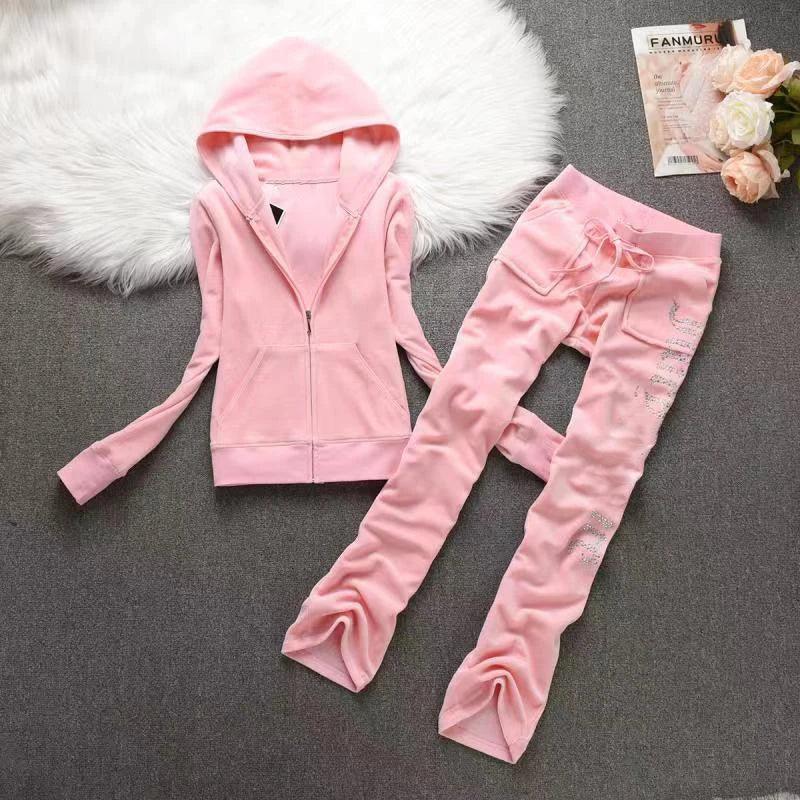 Y2k 1:1 Juicy Brand Velvet Tracksuit Set 2024 Women's Velours Tracksuit Juicy Coursera Sewing Set Diamonds Juicy Shorts Set