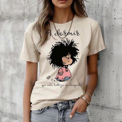 Mafalda top women Japanese anime t-shirts female streetwear harajuku graphic clothing