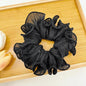 2022 Korean Retro Wrinkle Chiffon Scrunchies for Women Girls Sweet Temperament Fashion Exaggerated Hair Band Hair Accessories