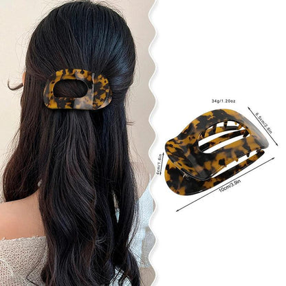 Hair Clips For Thick Hair Flat Claw Clips Strong Grip Bendable Teeth Comfortable Curved Design For All Hair Textures