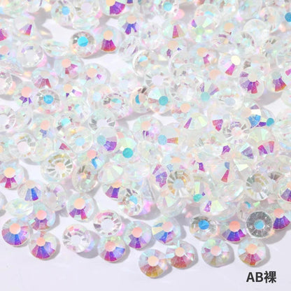 Super Quality Glitter Gems SS3-SS50 Flatback Stones Clear Crystal Non Hotfix Rhinestones Nail Art Decoration Rhinestones