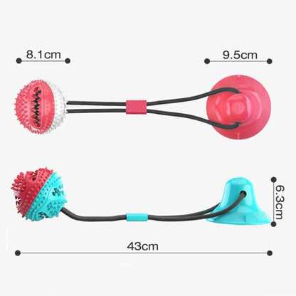 Large Dog Ball Toys Suction Cup Ropes Interactive Leaking Slow Feeder Chew Toy Toothing Clean Big Pet Supplies Pets accessories