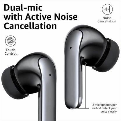 ANC Bluetooth Earphones Active Noice Cancellation Wireless Earbuds Bluetooth 5.3 Headphones TWS with LED Display for Android ios