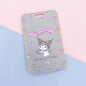 Kawaii Sanrio Cinnamoroll My Melody Anime Keychain Pendant Purin Dog Cat Cute Card Holder Plastic Lanyard Card Holders for Girl