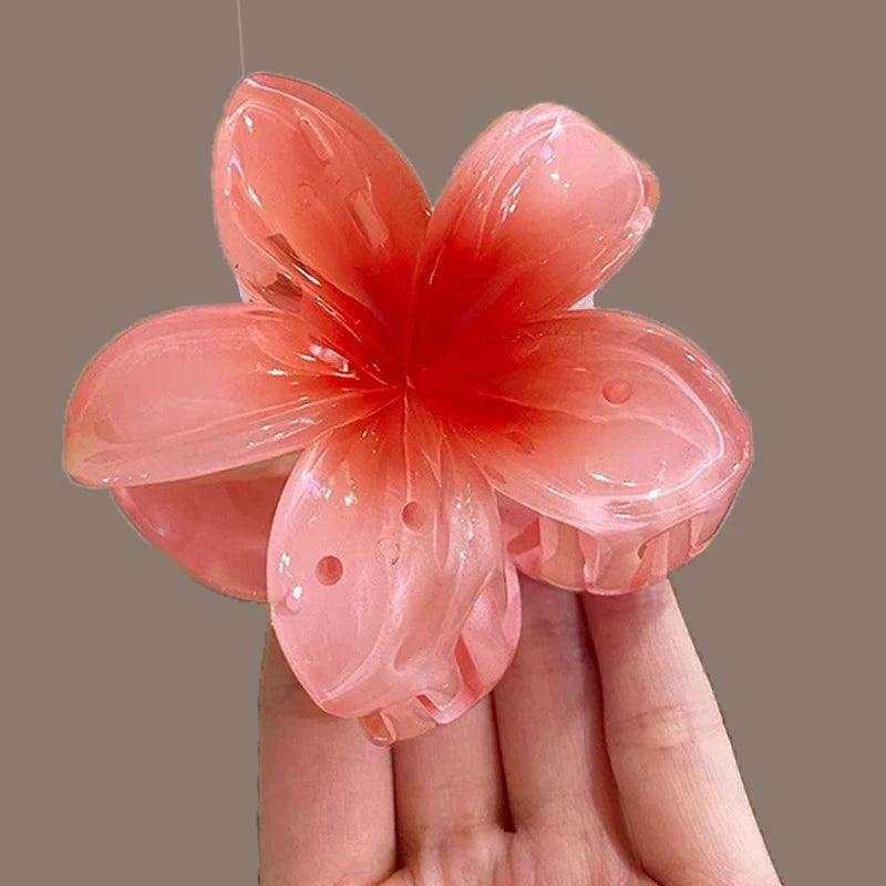 Hawaiian Flower Hair Claw Clips Large Claw for Thick/Thin Hairpins for Women Girls Barrettes Beach Summer Hair Accessories Gifts