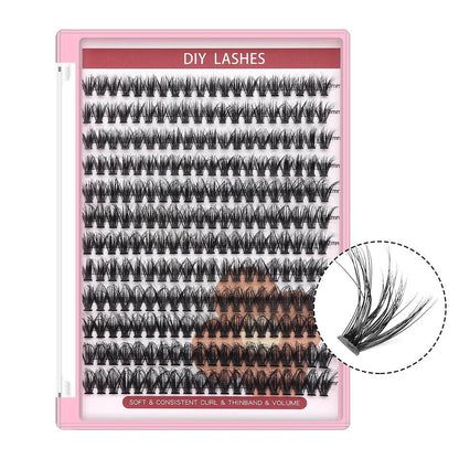 30D Mixed Tray Individual Lashes 3D Russia Volume Eye Lashes Soft Natural Brown Lashes Mink Lash Cluster False Eyelash Extension