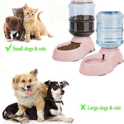 3.8L Large Capacity Pet Feeder Bowls Small Dog Food Bowl Automatic Water Dispenser Dog Cat Food Water Bowl Puppy Pet Accessories