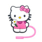 Hello Kitty Straw Cover Cap 10MM Drink Straw Plug Splash Proof Drinking Fit Cup Straw Cap Eco-friendly Charm Pendant Party Gift