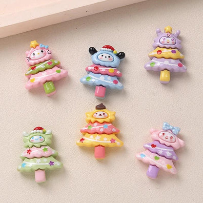 MINISO Cartoon Diy Resin Shoes Accessories Christmas Tree Accessories Sanrio Kuromi Series Fashion Xmas Party Gifts