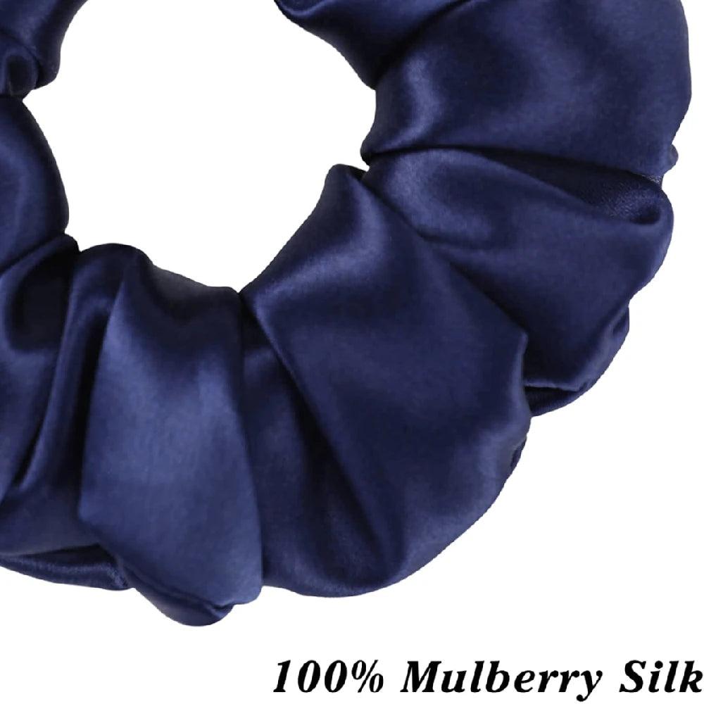 3/4PCS Box 100% Pure Silk Handmade Hair Scrunchies For Women Fashion Hair Ties Soft Hairbands New Girls Hair Accessoires