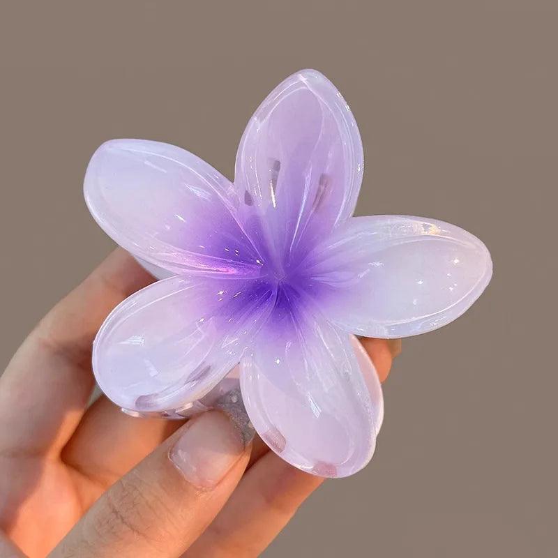 Hawaiian Flower Hair Claw Clips Large Claw for Thick/Thin Hairpins for Women Girls Barrettes Beach Summer Hair Accessories Gifts