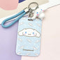 Kawaii Sanrio Hello Kitty Cinnamoroll Kuromi My Melody Anime Keychain Pendant KT Cat Card Holder Lanyard Card Holders For Girl