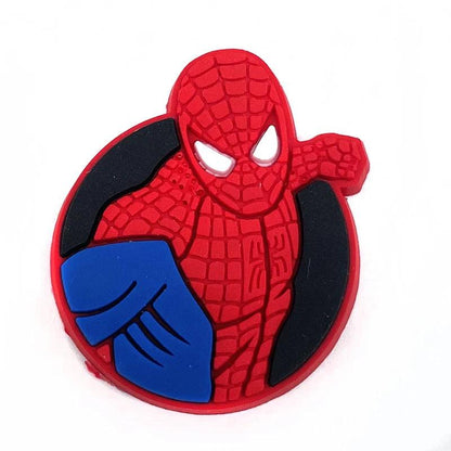 Miniso Spider-Man Shoe Charms Set For Clog Sandals Cute Sports Style Pvc Drip Molding Hole Shoes Accessories Party Gifts