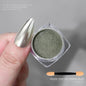 1Jar Aurora Broken Diamond Nail Powder Holographic Iridescent Aurora Powder Mermaid Pigment Glitter Nail Art Chameleon Powder