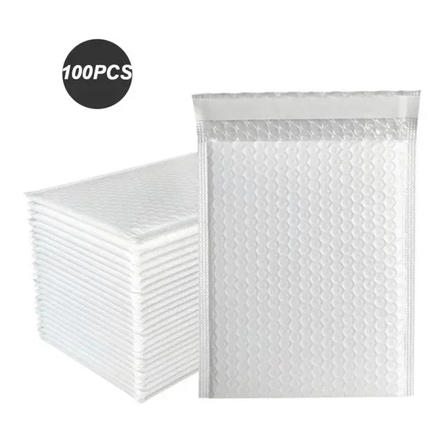 100 Pcs Black Bubble Packaging Envelope Mailing Envelopes Mailer Poly Green Envelope for Shipping Self Seal Bubble Bag Padding