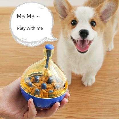 Dog Food Dropping Ball Educational Toys Tumbler Relieving Boredom Handy Gadget Molar Long Lasting Cat Pet Dog Snacks Leakage Food Feeder