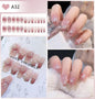 24pcs Luxury Handmade Nail Art Glossy Long Ballet Fake Nails Full Rhinestone Press On Nails Y2K False Nails For Women Girl Party