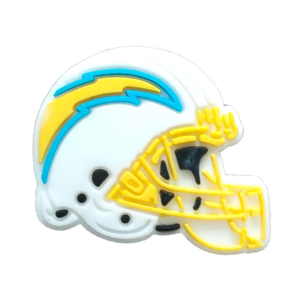 Rugby Team Helmet Nfl Collection Shoe Charms DIY Shoe Decorations Accessories Decorations Sandal Decorate for Crocs Kids Gift