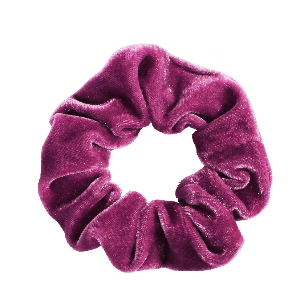 Winter Warm Soft Hair Scrunchies for Women Girls Cute Velvet Elastic Hair Band Multicolor Rubber Band Hair Loop Hair Accessories