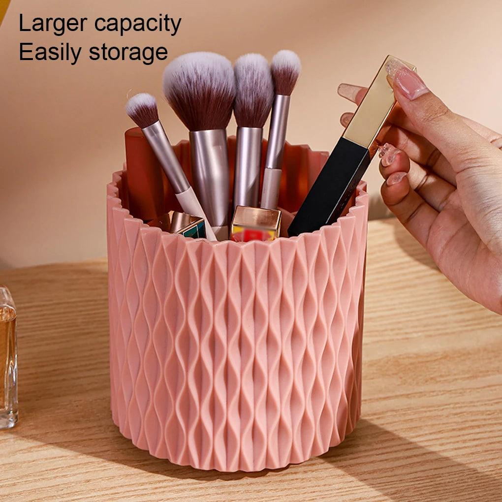 New Rotating Makeup Brush Cup Holder Storage Box Organizer Multi-functional Desktop Eyebrow Pencil Makeup Brush Organizer Holder