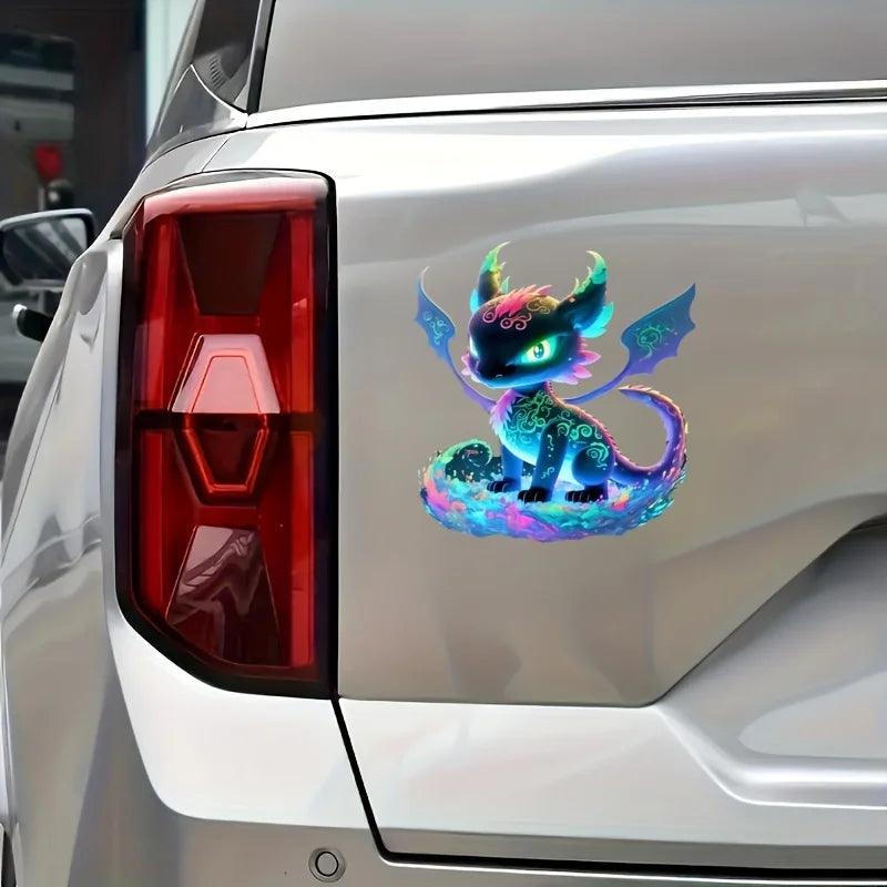 1PC Charming Colorful Dragon Motorcycle Stickers for Fuel Tank Waterproof Sunscreen DIY Car Trunk Bumper Windows Vinyl Decals