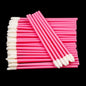 Kekelala 50Pcs Disposable Lip Brushes Lipstick Gloss Applicators Makeup Swabs Micro Cleaning Brush Tools For Eyelash Extension