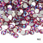 ss3-ss30 AB plating Crystal Rhinestones Non Hot Fix Flat Back Strass & Fabric Garment rhinestones for nails Decorations