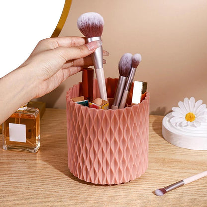 New Rotating Makeup Brush Cup Holder Storage Box Organizer Multi-functional Desktop Eyebrow Pencil Makeup Brush Organizer Holder