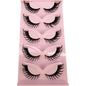 New Cat Eye Lashes Mink Eyelashes 3D Curl Winged Natural Realistic Messy End Eye Elongated Thick False Eyelashes Soft Fake Lashe