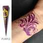 1PC Natural Temporary Flash Tattoo Paste 25g Black Henna Body Paint Arts Disposable Cones Tattoo Cream Indian Wedding