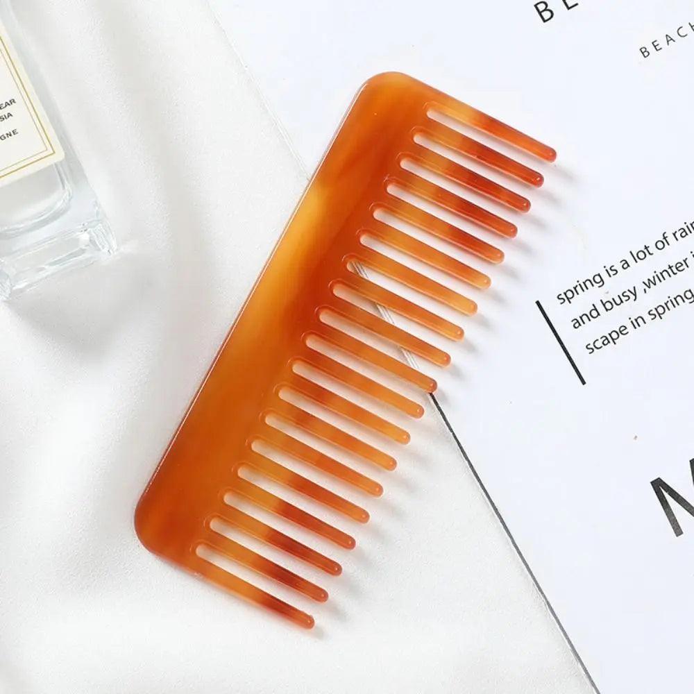 Wide Teeth Acetate Hair Combs Anti-static Massage Hair Brush Hairdressing Colorful Hairdress Salon Styling Traveling Accessories