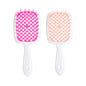 2pcs/set Wide Teeth Air Cushion Comb Massage Wet Dry Comb Demelante Brush Hollow Combs расчески Salon Barber Hair Brushes Kit