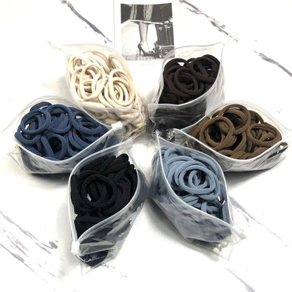 20/50PCS/Set Hair Bands for Women Girl Basic Hair Rubber Ties Ropes 4cm Simple Elastic Headband Hair Accessories Ponytail Holder