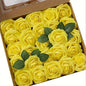 25pcs Artificial Flowers, Fake Flowers Roses  W/stem For DIY Wedding Bouquets Centerpieces Arrangements Party Home Decorations